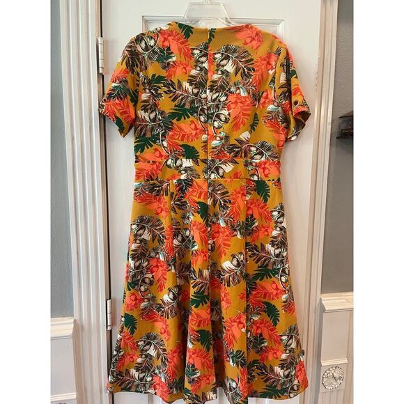 Shelby & Palmer Dress Women 16 Floral Tropical Travel Cruise Dinner Classy Event - Picture 3 of 9